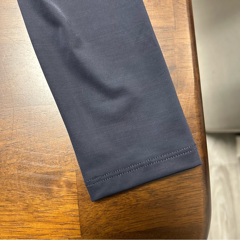Veronica Beard Roque Top Ruched Tie Back Top in Navy Size 4 - Picture 10 of 16